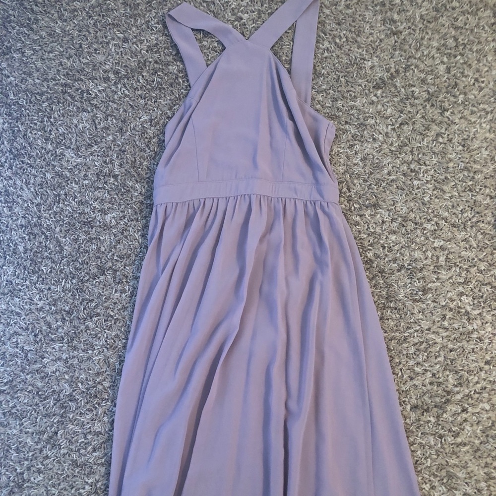 Purple A-line Maxi Dress
